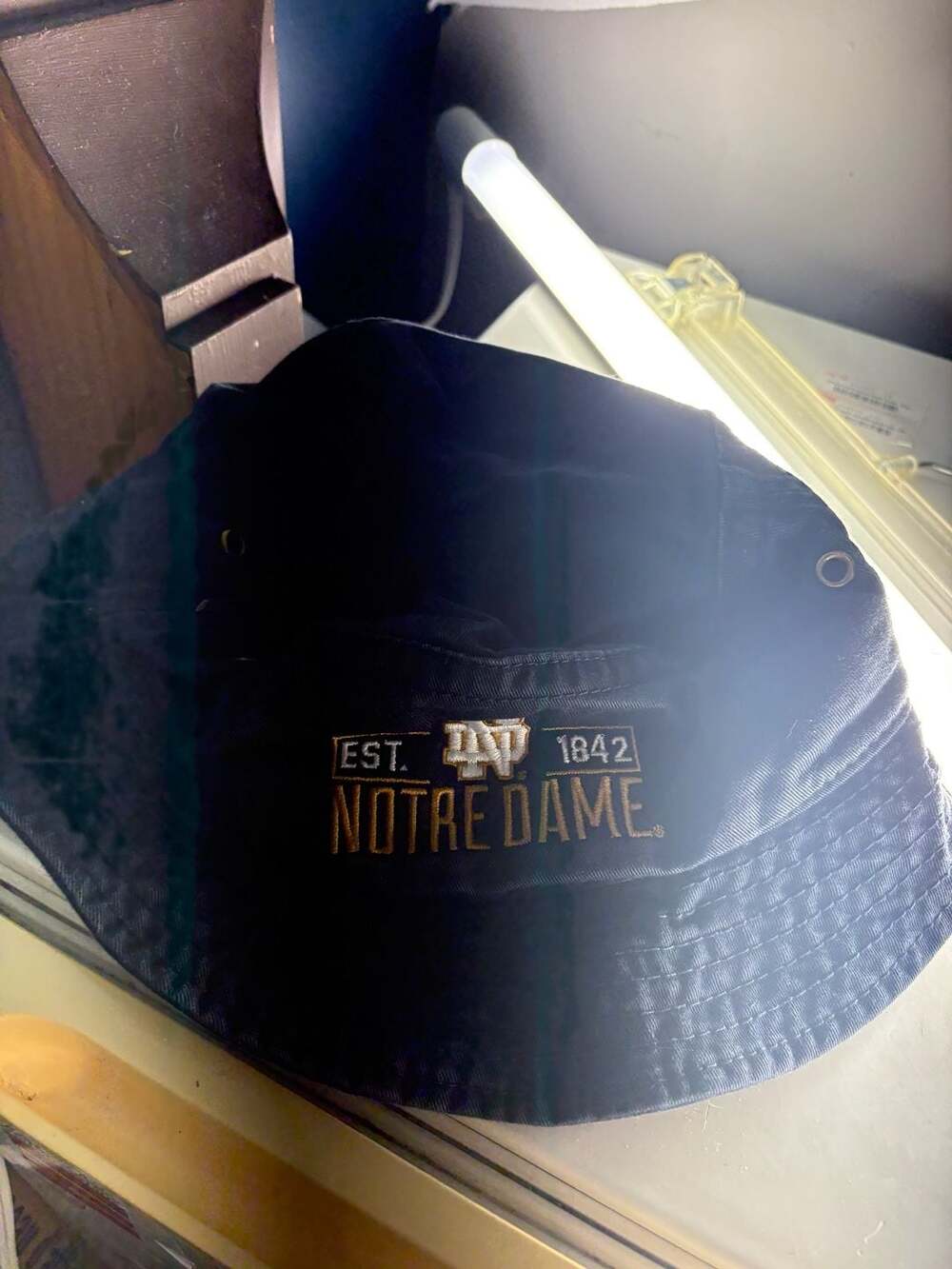Legacy Notre Dame Fighting Irish Est. 1842 Navy Blue Bucket Hat L/XL